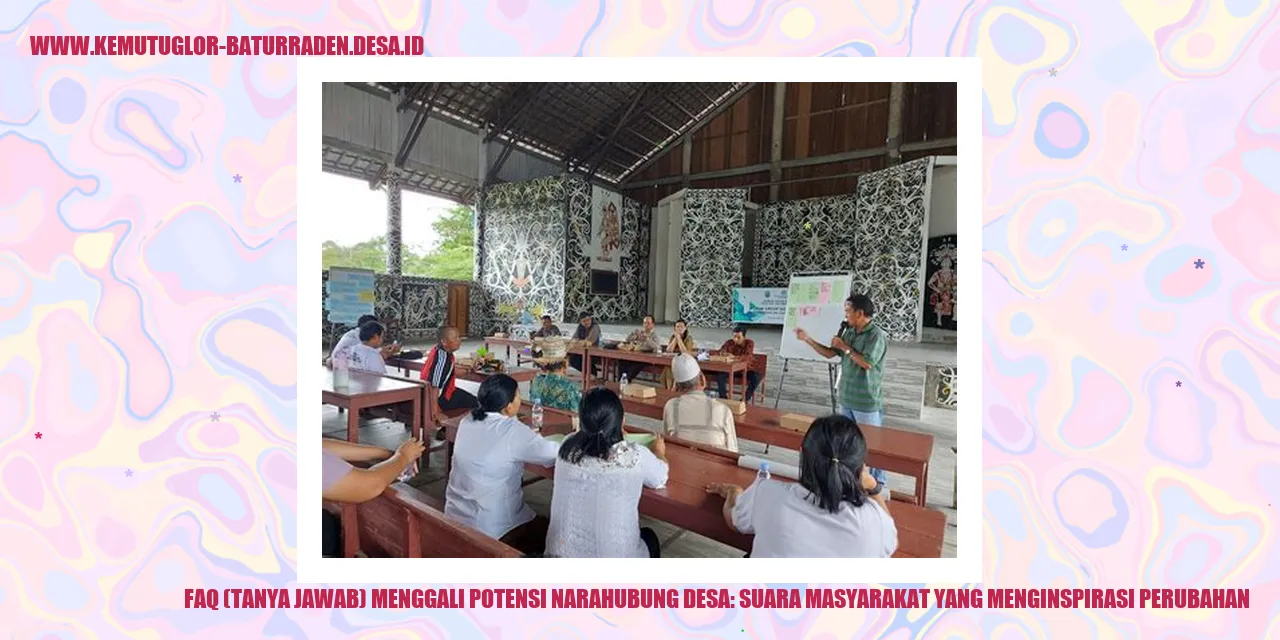 Inspirasi Masyarakat Desa Dan Narahubung Kemutug LorDesa Kemutug Lor