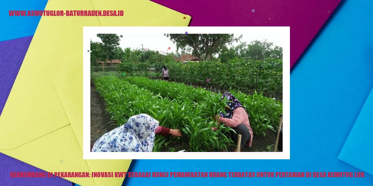 Berkembang di Pekarangan: Inovasi KWT sebagai Kunci Pemanfaatan Ruang Terbatas untuk Pertanian di Desa Kemutug Lor