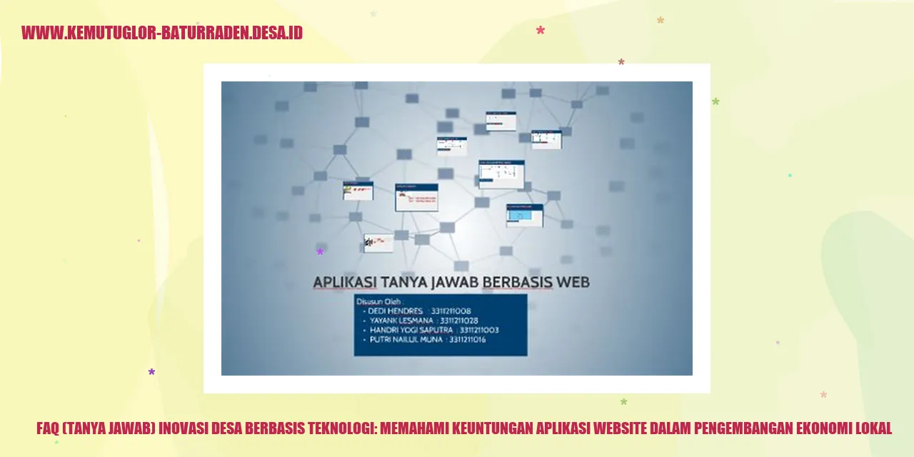 FAQ (Tanya Jawab) Inovasi Desa Berbasis Teknologi