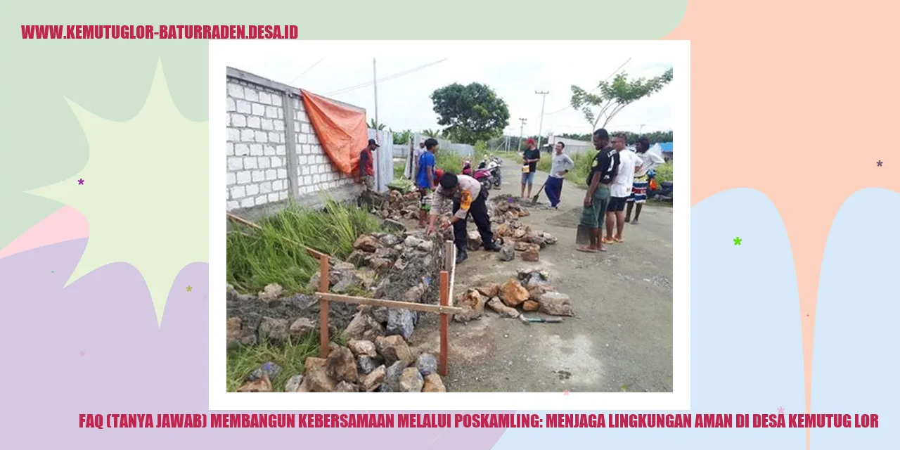 Poskamling di Desa Kemutug Lor