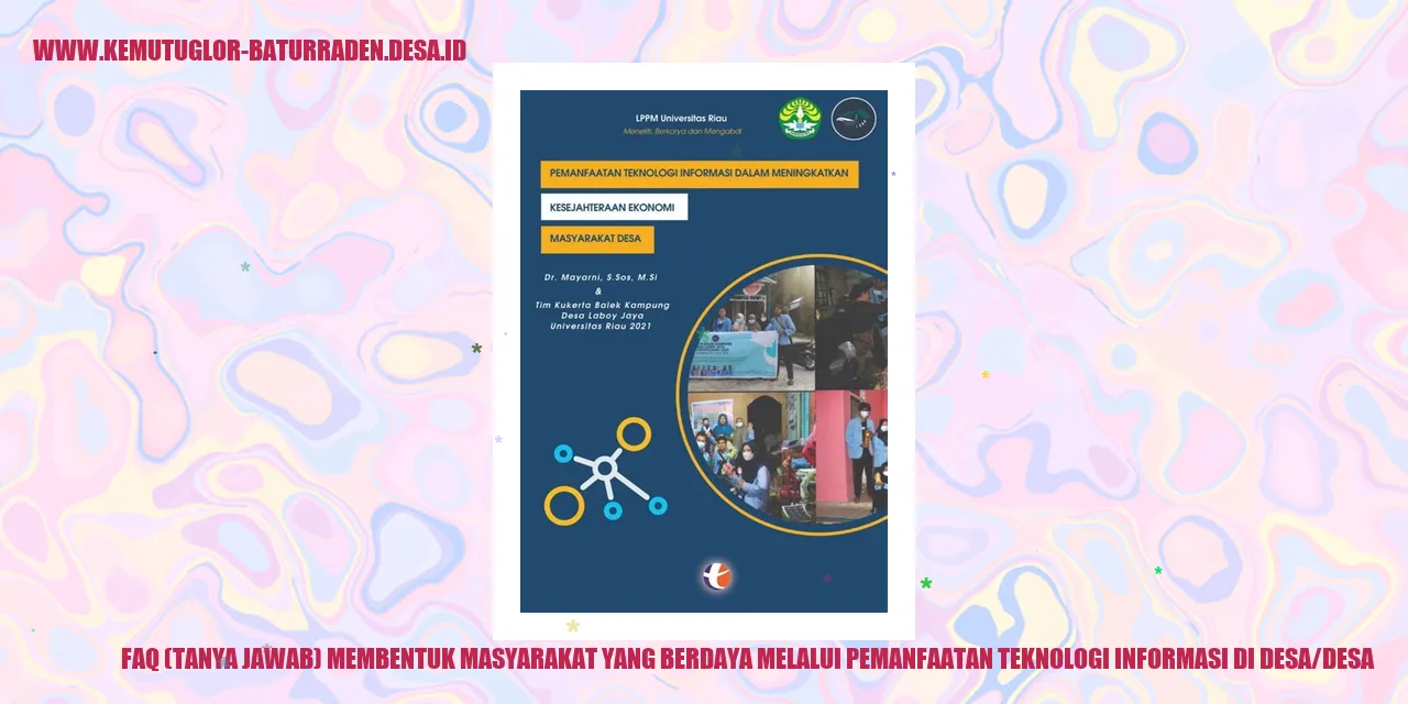 Gambar Pemanfaatan Teknologi Informasi di Desa