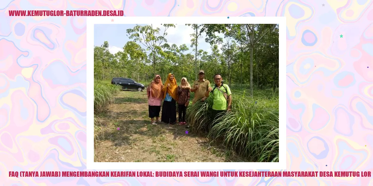 Budidaya Serai Wangi