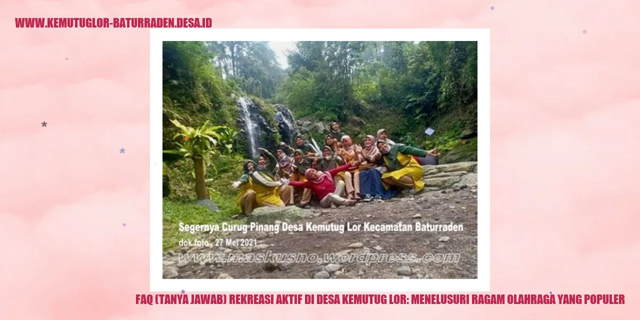 Foto Rekreasi Aktif di Desa Kemutug Lor