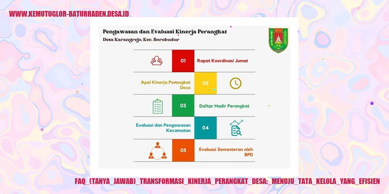 Gambar FAQ (Tanya Jawab) Transformasi Kinerja Perangkat Desa: Menuju Tata Kelola yang Efisien