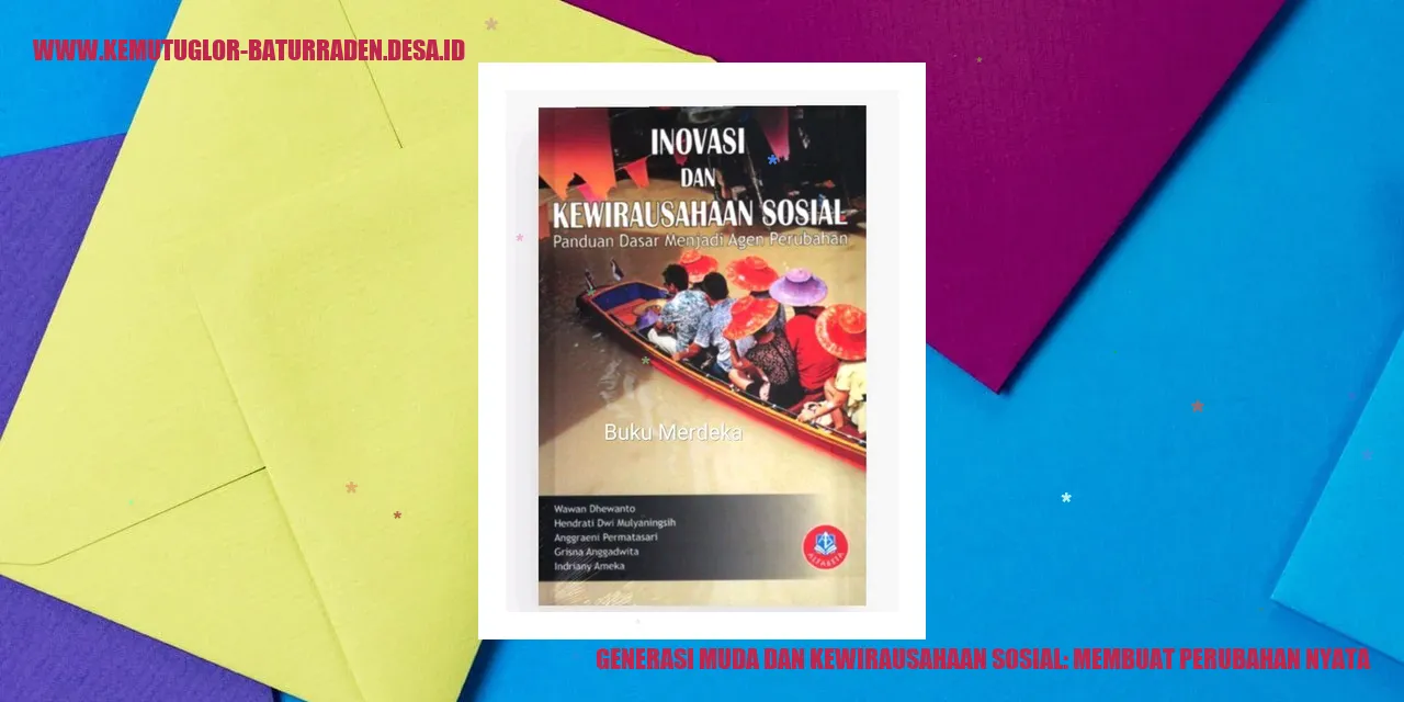 Gambar generasi muda dan kewirausahaan sosial