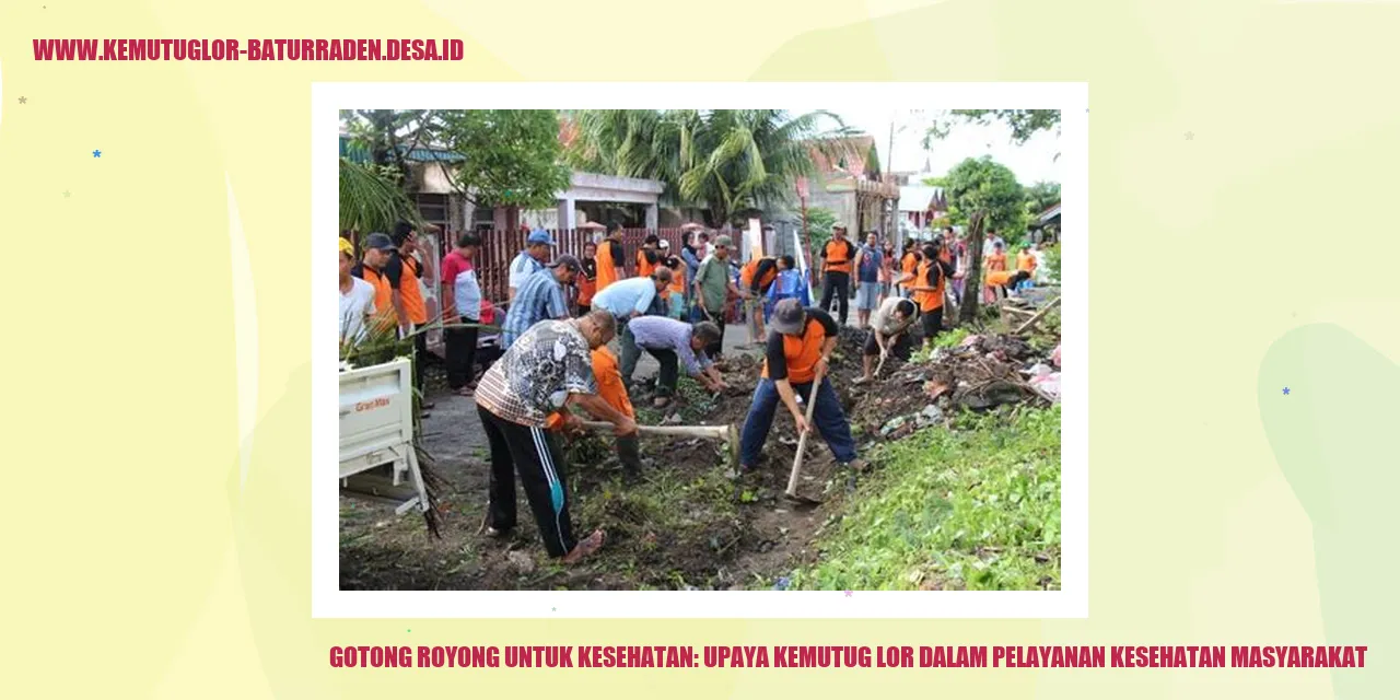 Gotong Royong untuk Kesehatan: Upaya Kemutug Lor dalam Pelayanan Kesehatan Masyarakat