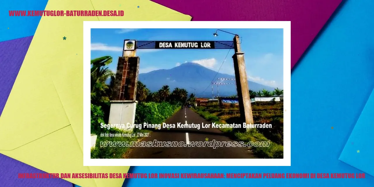 Gambar Infrastruktur dan Aksesibilitas Desa Kemutug Lor