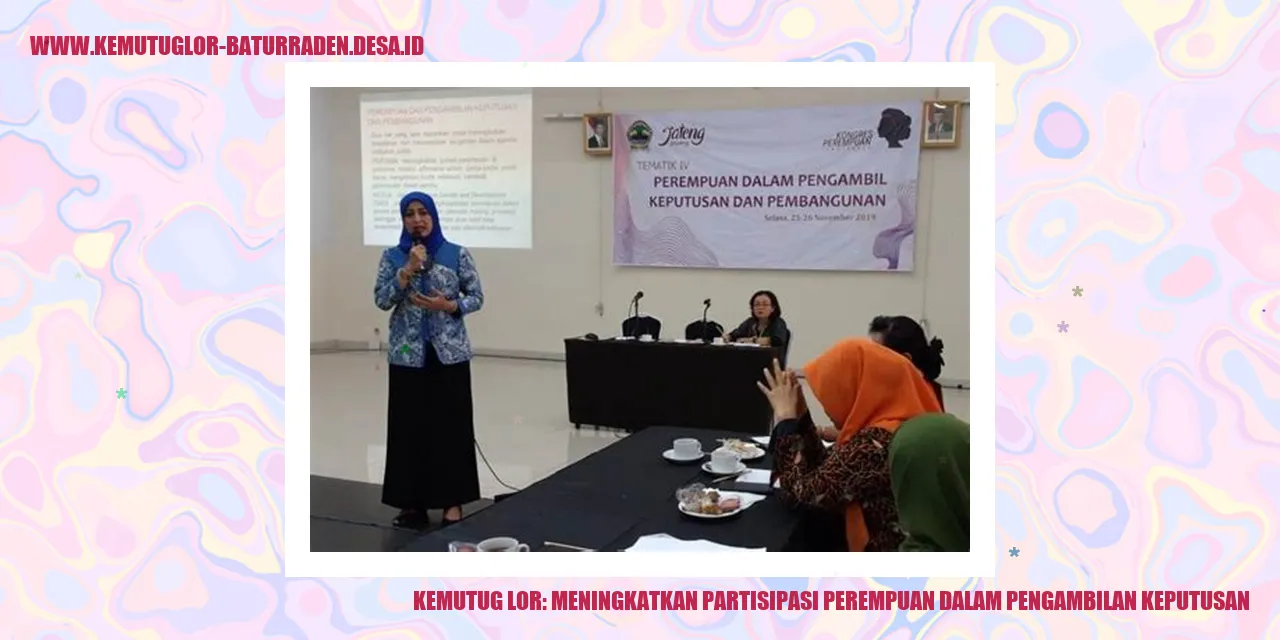 Kemutug Lor: Meningkatkan Partisipasi Perempuan dalam Pengambilan Keputusan