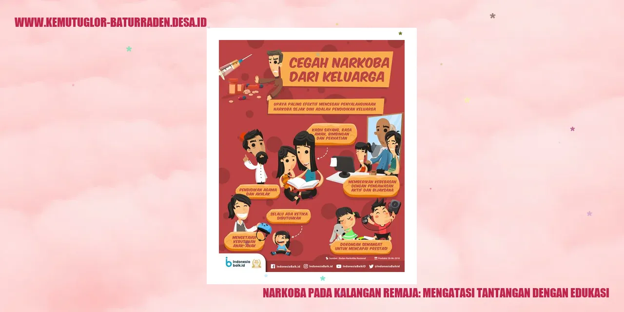 Narkoba pada Kalangan Remaja: Mengatasi Tantangan dengan Edukasi