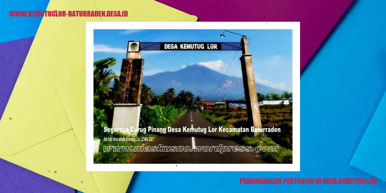 Gambar Pemandangan Pertanian di Desa Kemutug Lor