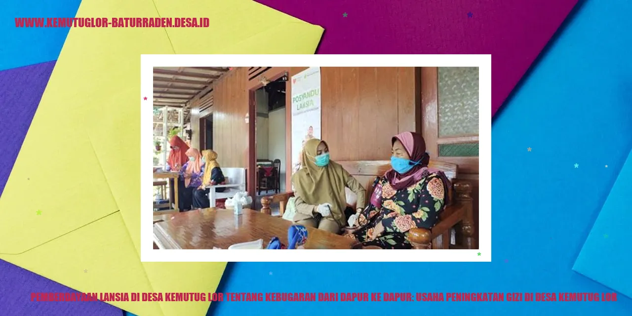 Gambar Lansia Sehat dari Dapur ke Dapur