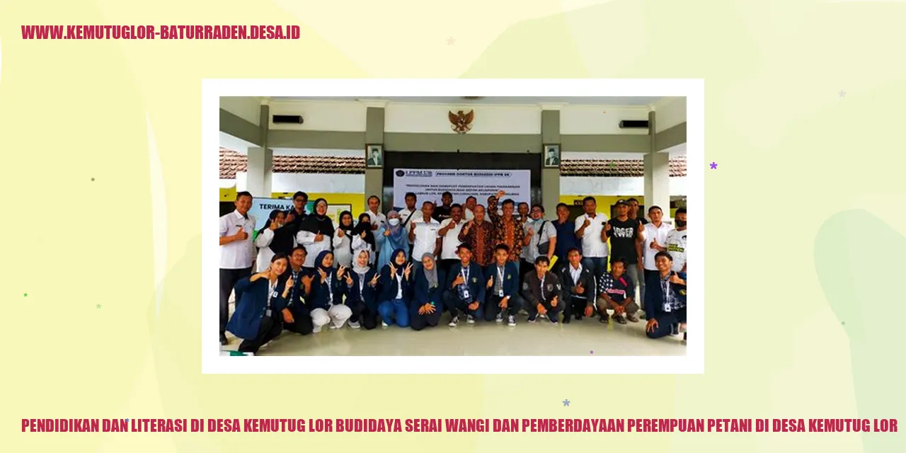 Gambar Budidaya Serai Wangi dan Pemberdayaan Perempuan Petani di Desa Kemutug Lor