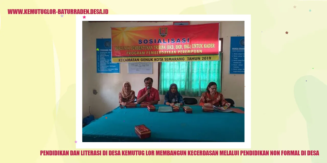 Pendidikan dan Literasi di Desa Kemutug Lor