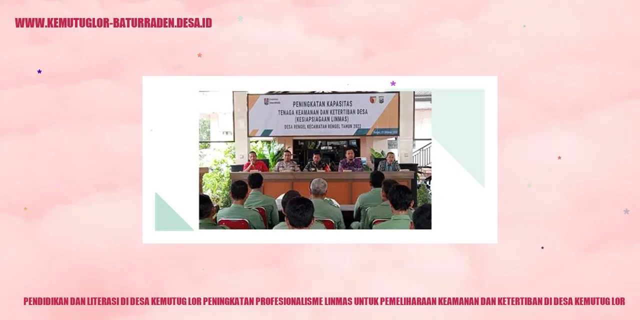 Pendidikan dan Literasi di Desa Kemutug Lor