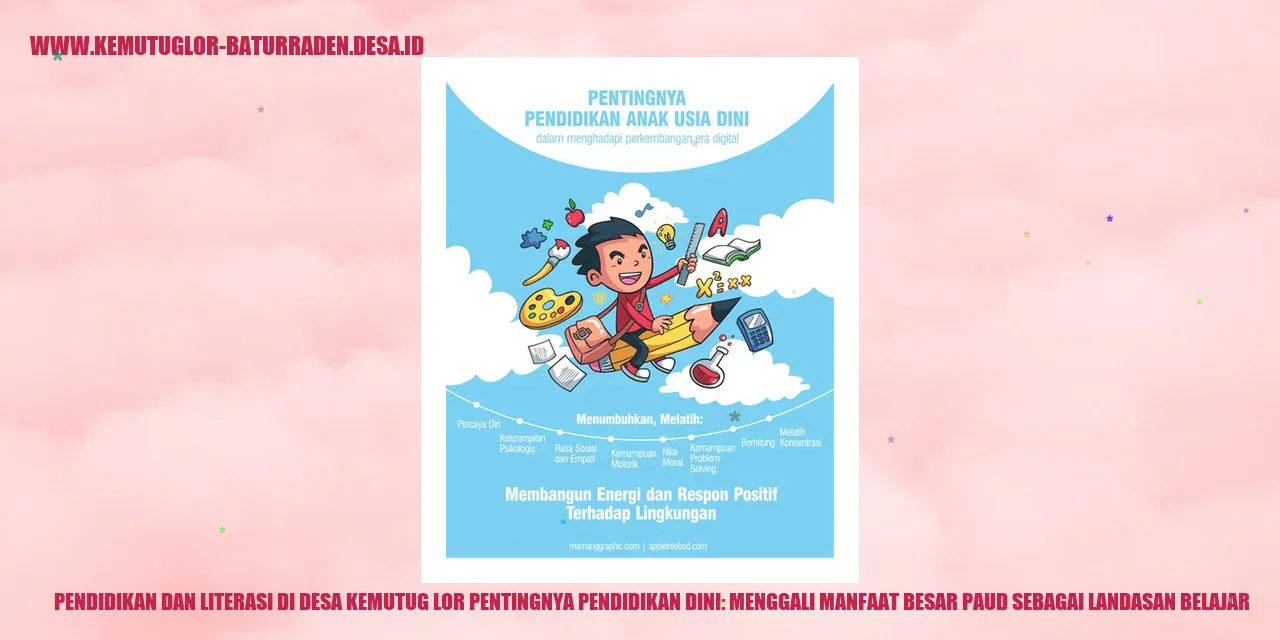 Pendidikan dan Literasi di Desa Kemutug Lor