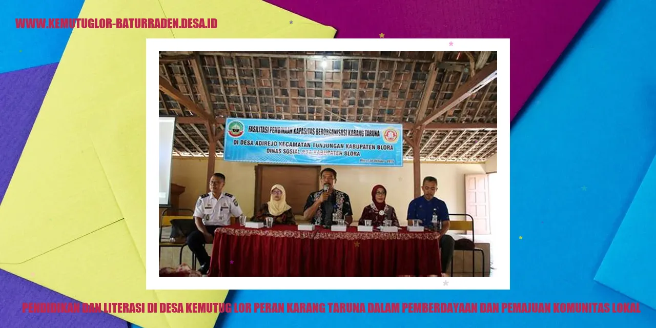 Pendidikan dan Literasi di Desa Kemutug Lor