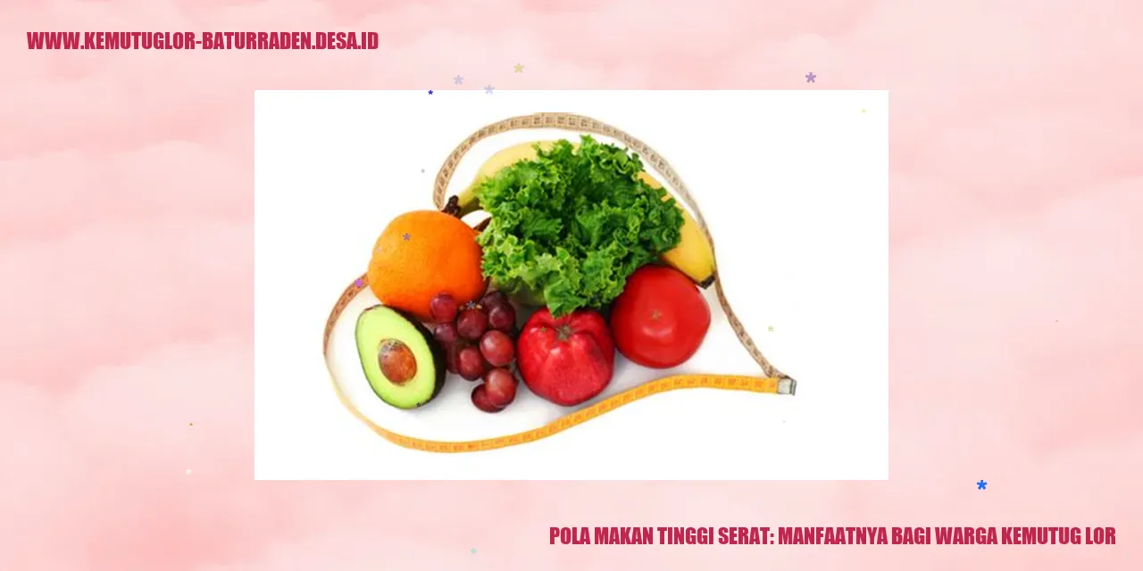 Ilustrasi makanan tinggi serat