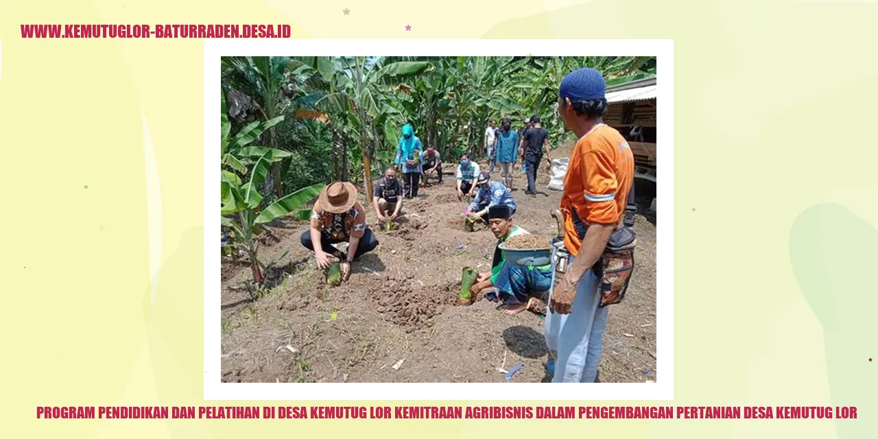 Pendidikan dan Pelatihan di Desa Kemutug Lor