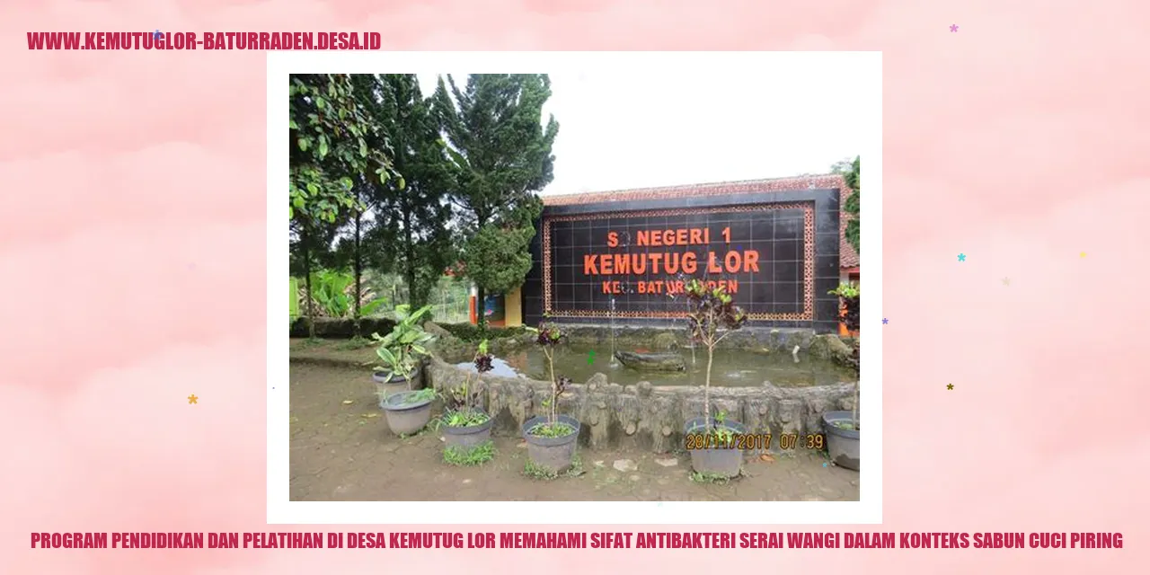 Gambar Program Pendidikan dan Pelatihan di Desa Kemutug Lor Memahami Sifat Antibakteri Serai Wangi dalam Konteks Sabun Cuci Piring