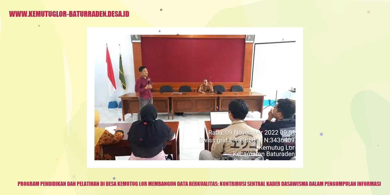 Ilustrasi Membangun Data Berkualitas: Peran Sentral Kader Dasawisma dalam Penyusunan Informasi