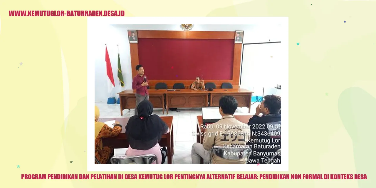 Program Pendidikan dan Pelatihan di Desa Kemutug Lor