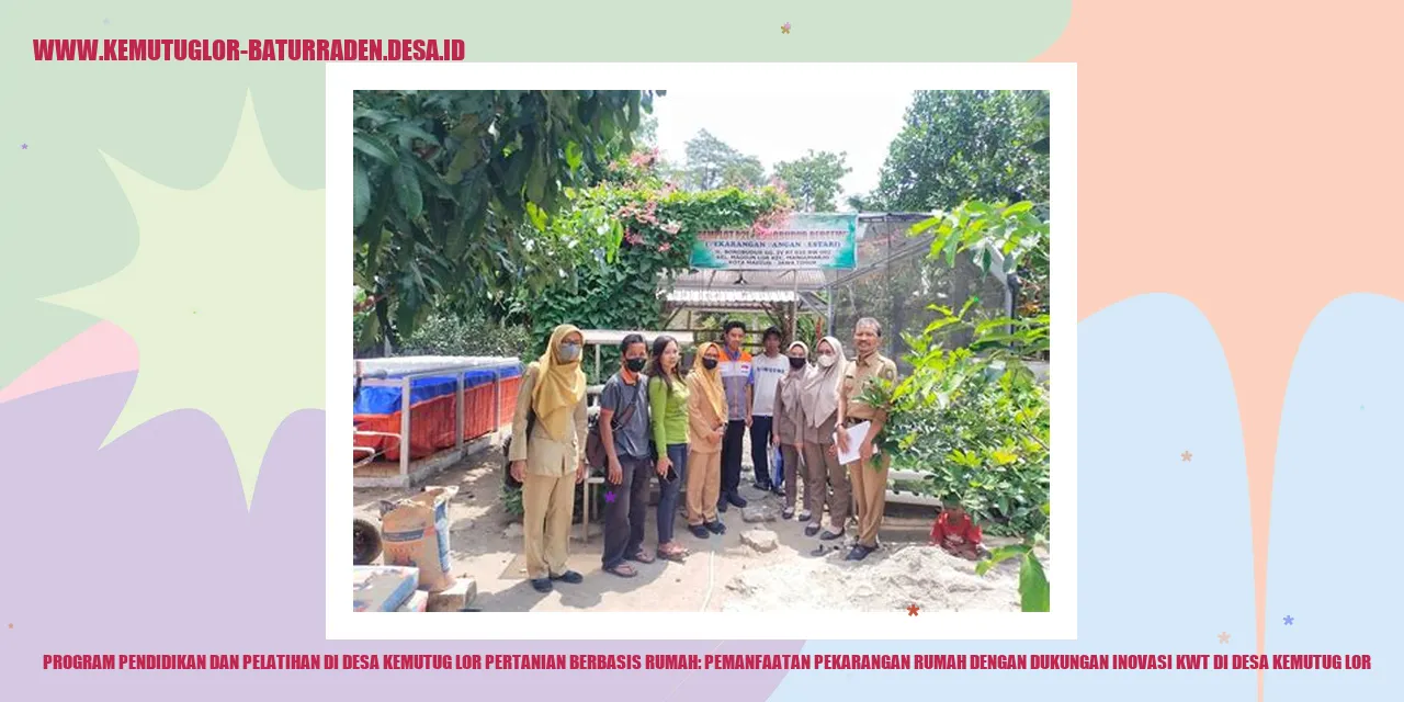 program pendidikan dan pelatihan di Desa Kemutug Lor