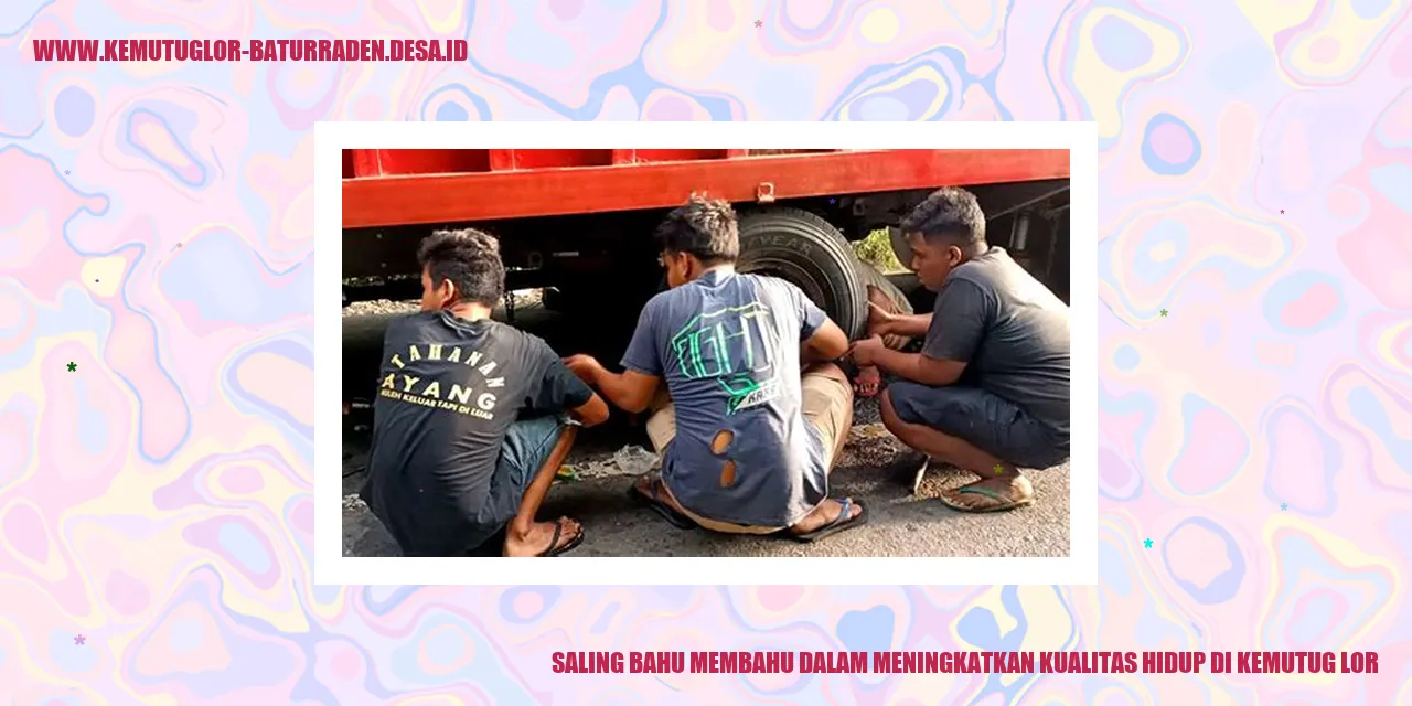 Saling Bahu Membahu dalam Meningkatkan Kualitas Hidup di Kemutug Lor